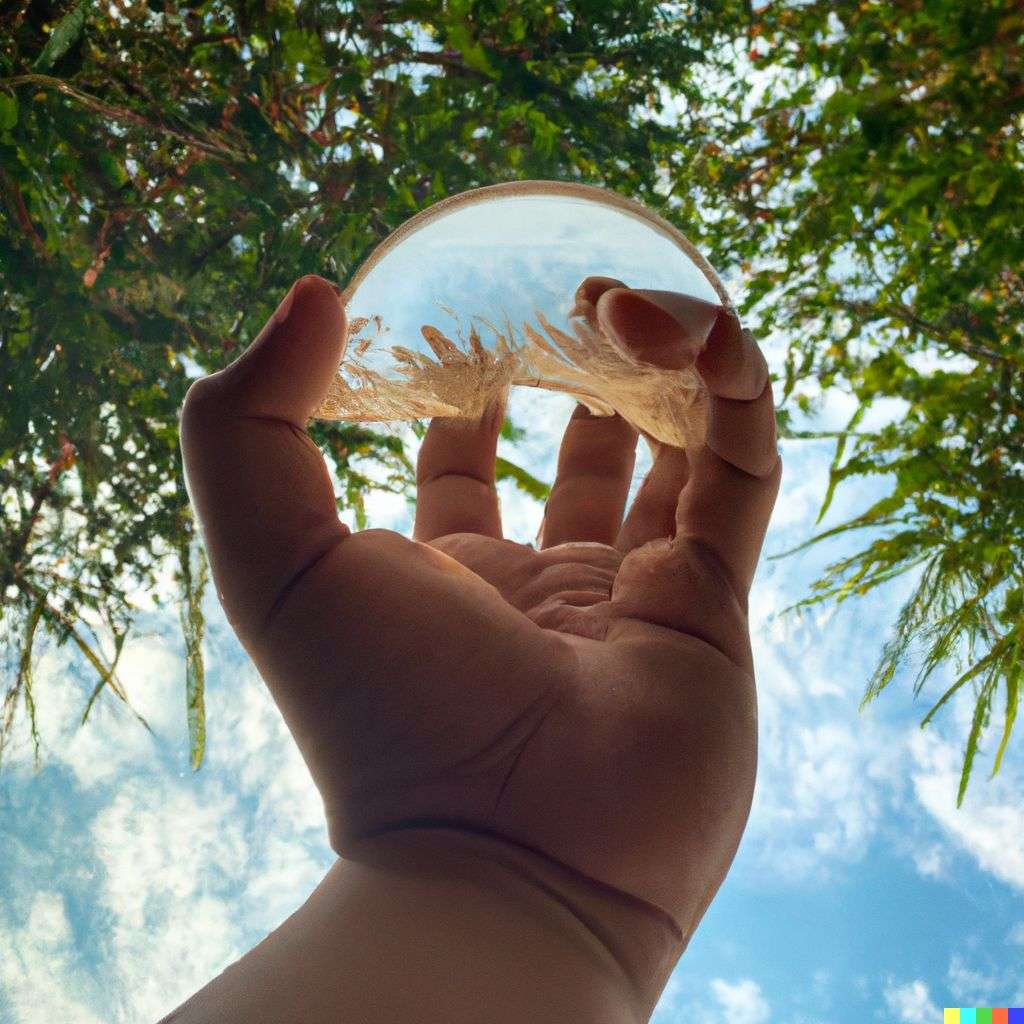 the discovery of gravity, photograph, taken from a low angle